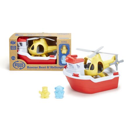 Green Toys: Rescue Boat with Helicopter (RBH1-1155)