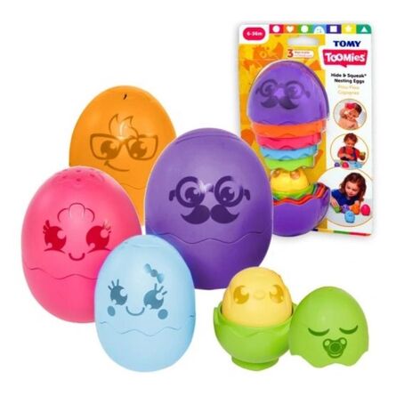 AS Tomy Toomies: Hide  Squeak Nesting Eggs - Piou Piou Gigognes (1000-73564)