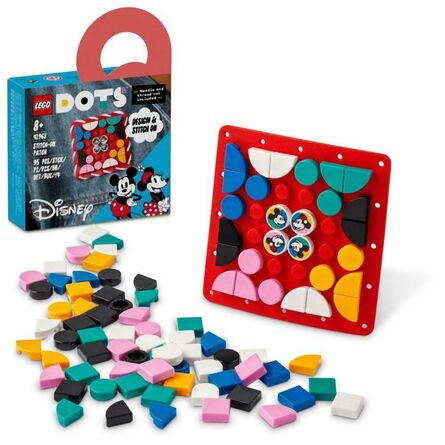 LEGO® Disney DOTS: Mickey Mouse Minnie Mouse Stitch-On Patch (41963)