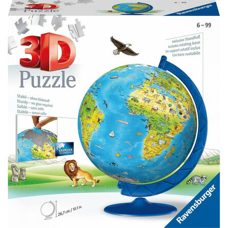 Παζλ 3D Ravensburger 3D Puzzle: Childrens World Globe (180 pcs) (12338)