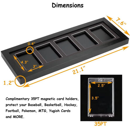Κορνίζα Προβολής για Κάρτες EVORETRO Display Case for 5 Cards In Magnetic Case