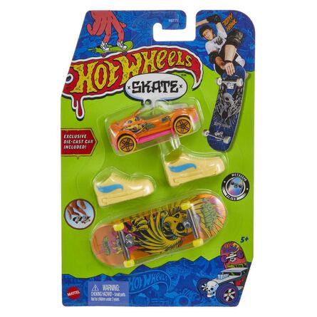 Mattel Hot Wheels: Skate - Hi Beam  Shrieking Havoc Tony Hawk Fingerboard Set (HNG59)