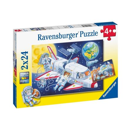 Παζλ Ravensburger Puzzle: Animals in Space (2x24pcs) (05665)