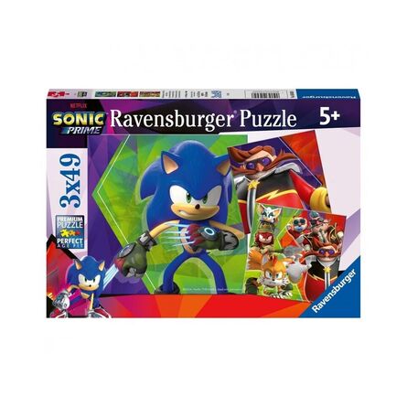 Παζλ Ravensburger Puzzle: Sonic Prime - The Adventures of Sonic (3x49pcs) (05695)