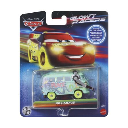 Αυτοκινητάκι Mattel Disney Cars: Glow Racers - Fillmore Vehicle (HPG80)
