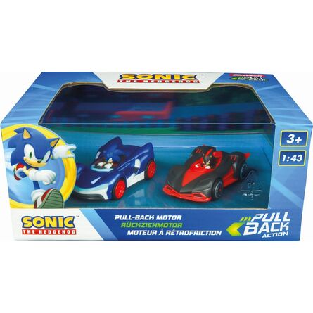 Carrera Pull Speed: Team Sonic Racing - Sonic vs. Shadow Twinpack Pull Back Motor - 1:43 (15813023)