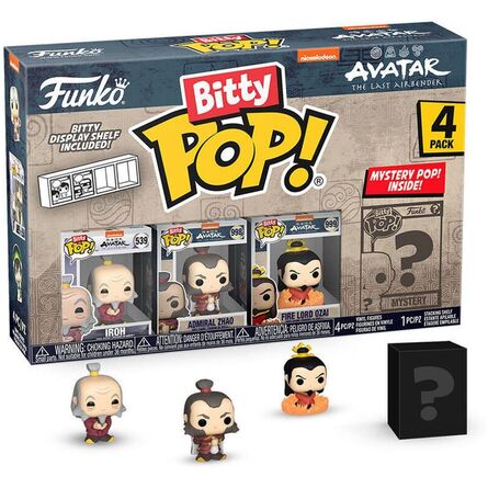 Φιγούρες Funko Bitty Pop! Avatar: The Last Airbender - Iroh, Admiral Zhao, Fire Lord Ozai & Mystery