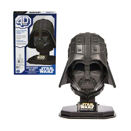Παζλ Spin Master Disney: Star Wars 4D Build - Darth Vader Helmet 3D Cardstock Puzzle Model Kit (6069821)