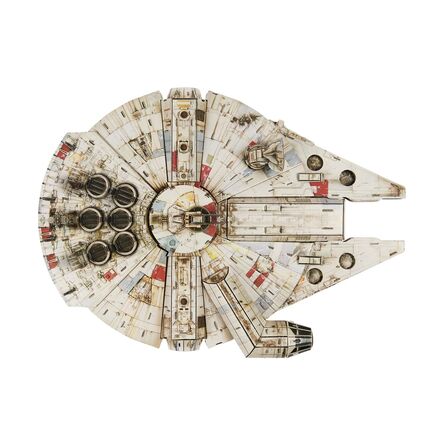 Παζλ Spin Master Disney: Star Wars 4D Build - Millennium Falcon 3D Cardstock Puzzle Model Kit (6069815)