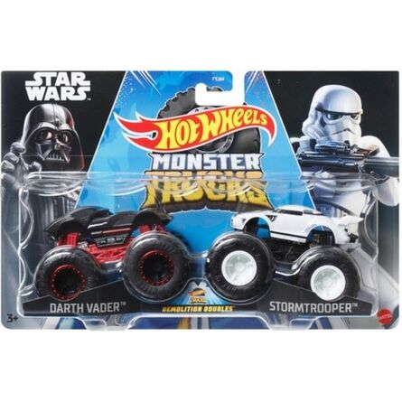 Mattel Hot Wheels Monster Trucks: Demolition Doubles Star Wars - Darth Vader VS Stromtrooper (HLT59)