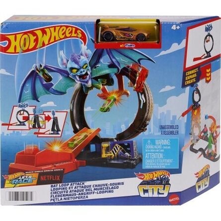 Mattel Hot Wheels City - Bat Loop Attack Playset (HTN78)