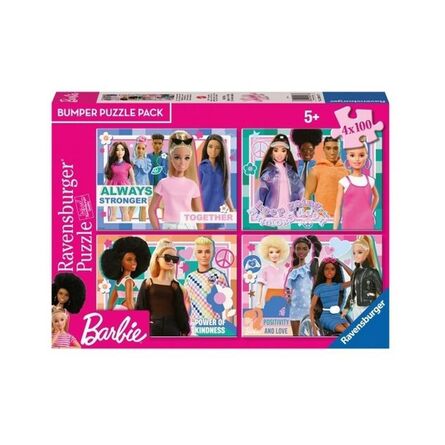 Παζλ Ravensburger Puzzle: Barbie Bumper Puzzle Pack (4x100pcs) (12001077)