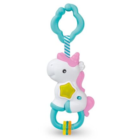 Βρεφική Ηλεκτρονική Κουδουνίστρα AS Baby Clementoni Interactive Rattle Fun Unicorn Shake & Play (1000-17333)