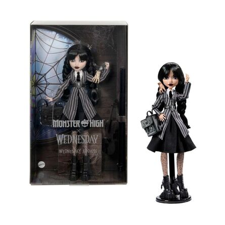 Mattel Monster High X Wednesday - Wednesday Addams (School Outfit) (HXJ04)