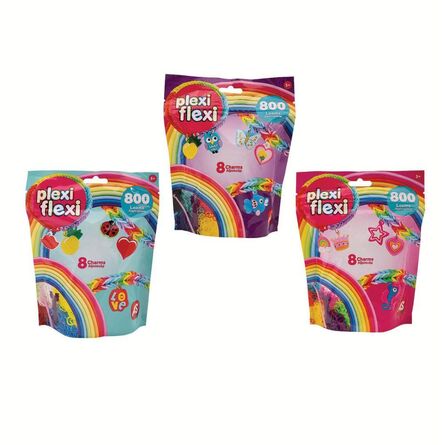 Σετ Χειροτεχνίας AS Plexi-Flexi: 800 Looms & 8 Charms (1080-25566)  1τμχ Τυχαία Επιλογή