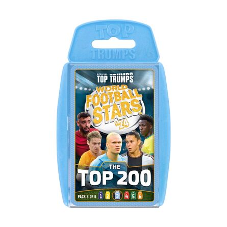 Επιτραπέζιο με Κάρτες Winning Moves: Top Trumps - World Football Stars 2024 The Top 200 Pack 3 - Card Game (WM04802-EN1)