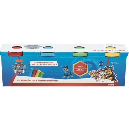 John Hellas: Paw Patrol Πλαστελίνη- Σετ 4 Βαζάκια (03978PM)
