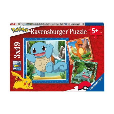 Παζλ Ravensburger Puzzle: Pokemon - Charmander, Bulbasaur and Squirtle (3x49pcs) (5586)