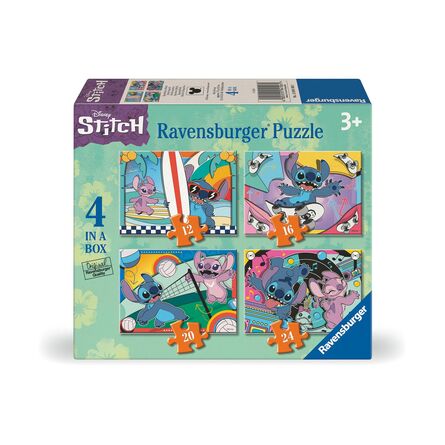 Παζλ Ravensburger Puzzle Disney: Stitch - Vacay Mode 4 in a Box (12/16/20/24pcs) (12001069)