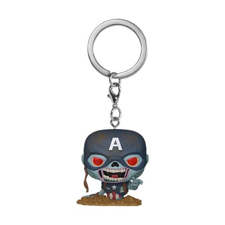 Μπρελόκ Funko Pocket Pop!: Marvel Zombies - Zombie Captain America