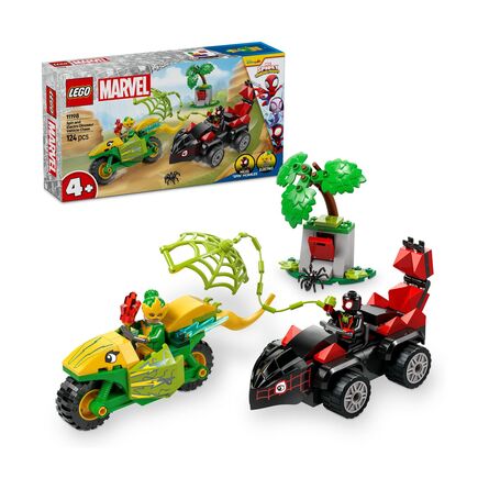 LEGO® Marvel: Spidey And His Amazing Friends Κυνηγητό Σπιν και Ελέκτρο με Δεινοσαυρο-οχήματα (11198)