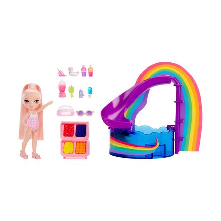 MGA Rainbow High: Littles Pool Day with Blush - Blush Parker Playset (522249)