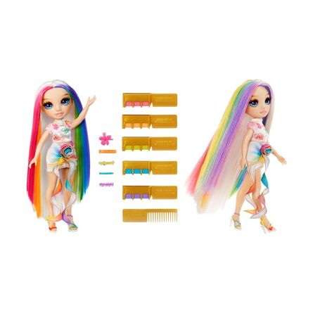 MGA Rainbow High: Design Studio Hair Chalk &amp; Style - Amaya Raine 11” Doll (526780)