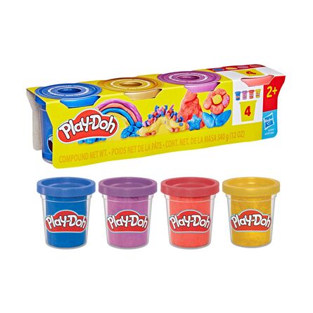 Πλαστελίνη Hasbro Play-Doh®: Specialty Compound - Shimmery Metallics 4 Pack (G1737)