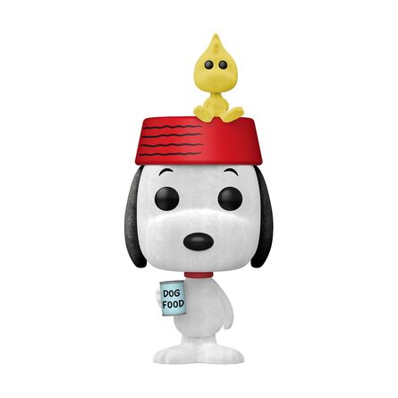 Funko Pop! Peanuts - Snoopy with Woodstock (Flocked) (Special Edition)