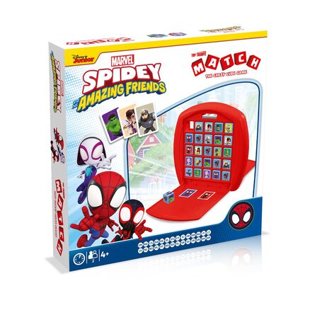 Επιτραπέζιο με Κάρτες Winning Moves Top Trumps Match: Marvel - Spidey & His Amazing Friends Τhe Crazy Cube Game (Αγγλική Γλώσσα) (WM04798-ML1-6)