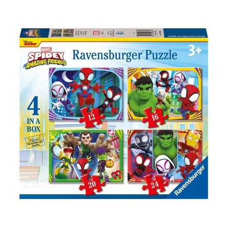 Παζλ Ravensburger Marvel Puzzle: Spidey and his Amazing Friends - It's Spidey Time! (4in1) (12001064)
