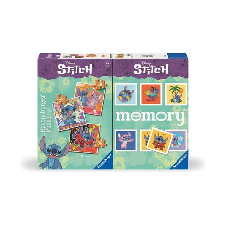 Επιτραπέζιο Παιχνίδι Ravensburger Memory + 3 Puzzle: Disney - Stitch (24695)