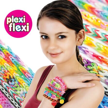 Σετ Χειροτεχνίας AS Plexi-Flexi: 800 Looms & 8 Charms (1080-25566)  1τμχ Τυχαία Επιλογή
