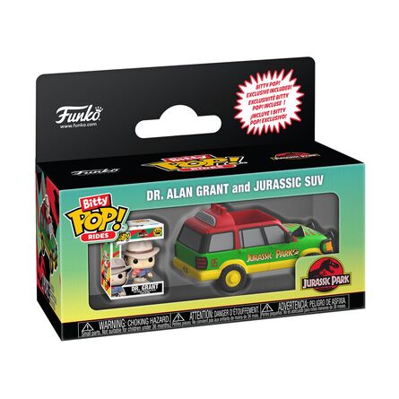Funko Bitty Pop! Rides: Jurassic Park -  Dr. Alan Grant with Jurassic SUV