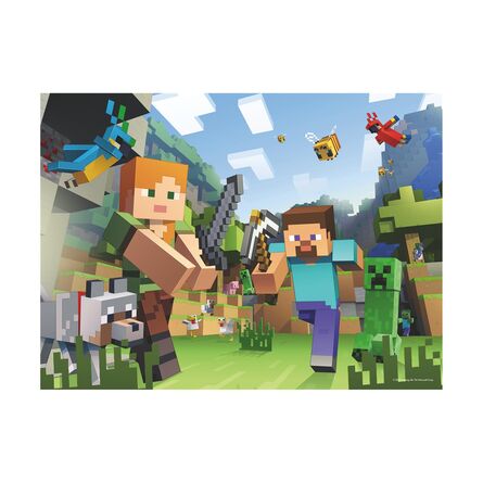 Παζλ Ravensburger Puzzle: Minecraft - Steve and Alex (100XXLpcs) (12004176)