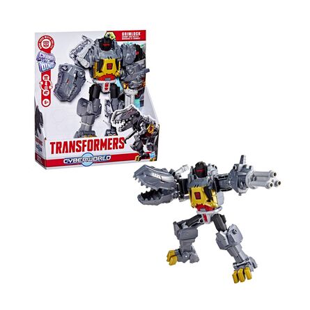 Hasbro Transformers Changes to Dino: Cyberworld - Chomp & Battle Grimlock Action Figure (G0748)