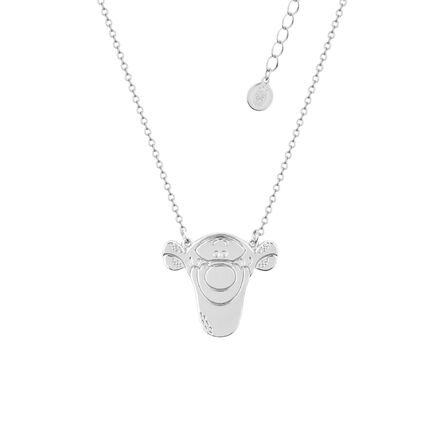 Disney Couture Winnie the Pooh White Gold-Plated Tigger Character Necklace
