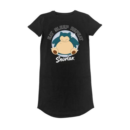 Pokemon Sleeping Snorlax Ladies T-shirt Dress