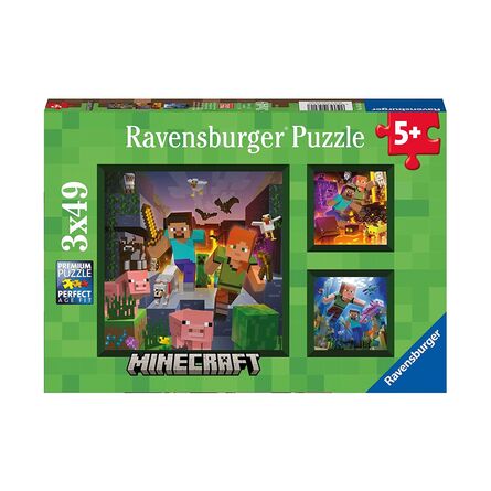 Παζλ Ravensburger Puzzle: Minecraft Biomes (3x49 pcs) (5621)
