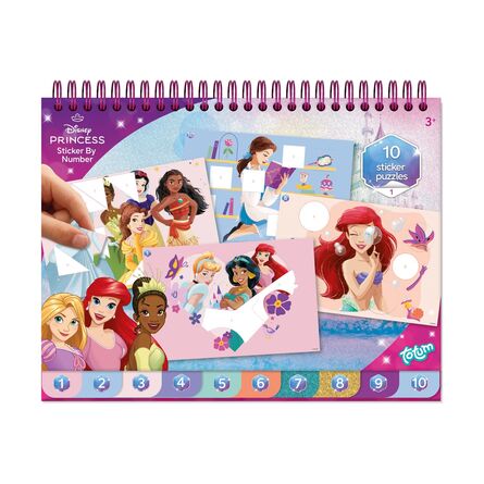 Totum: Disney Princess - Sticker By Number Pad (TT045279)