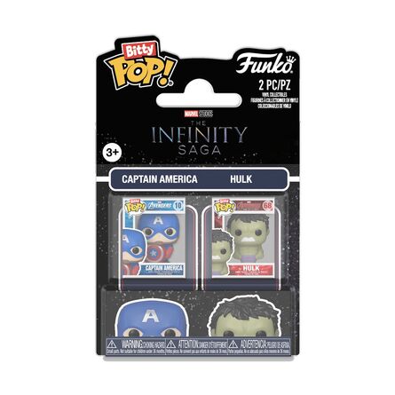 Φιγούρες Funko Bitty Pop! 2-Pack Marvel: The Infinity Saga - Captain America &amp; Hulk