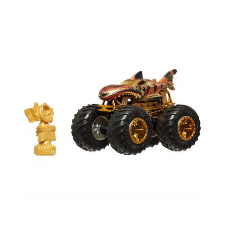 Mattel Hot Wheels Monster Trucks: 50 Bigfoot Trophy Champions - HW Tiger Shark Vehicle (JDW02)
