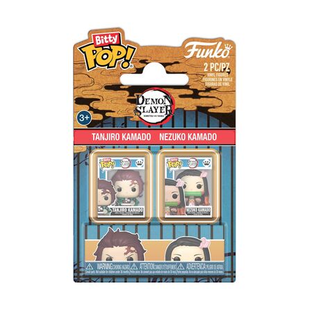 Φιγούρες Funko Bitty Pop! 2-Pack: Demon Slayer - Tanjiro Kamado &amp; Nezuko Kamado