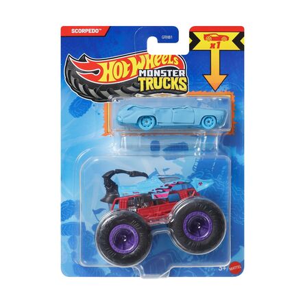 Mattel Hot Wheels: Monster Trucks - Scorpedo 2 Pack Vehicles (JJT52)