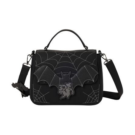 Loungefly Disney: Mickey & Minnie Spiderweb and Bats Crossbody Bag