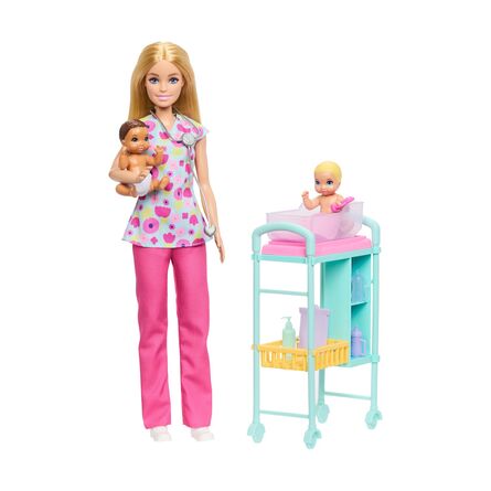 Κούκλα Mattel Barbie: Barbie Careers - Barbie Pediatrician (JMK12)