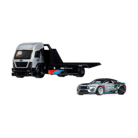 Mattel Hot Wheels Premium: Car Culture Team Transport - 2024 Ford Mustang RTR Spec 5-FD &amp; Aero Lift Vehicles (JHX92)