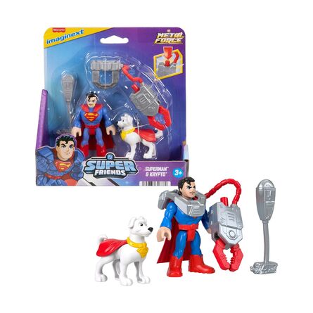 Fisher-Price Imaginext DC: Super Friends Metal Force - Superman &amp; Krypto (JGN60)