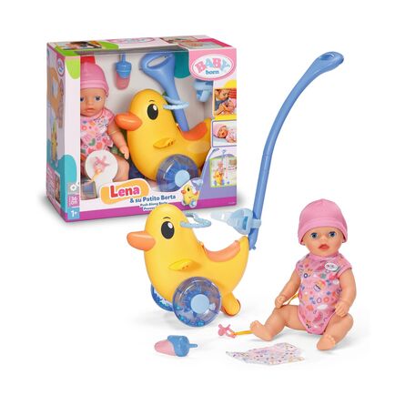 Κούκλα Zapf Creation: Baby Born Lena Doll & Berta Duck Walker (840498)