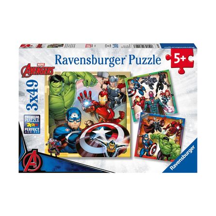 Παζλ Ravensburger Puzzle: Marvel - The Mighty Avengers 3x49 Κομμάτια (8040)